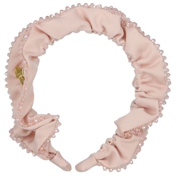 Girls Pink Lavinia Beaded Headband