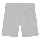 Boys Grey Logo Shorts, 2, hi-res