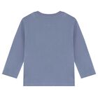 Younger Boys Blue Polar Animals Long Sleeve Top, 2, hi-res