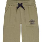 بنطال رياضي بشعار أخضر للأولاد, 1, hi-res