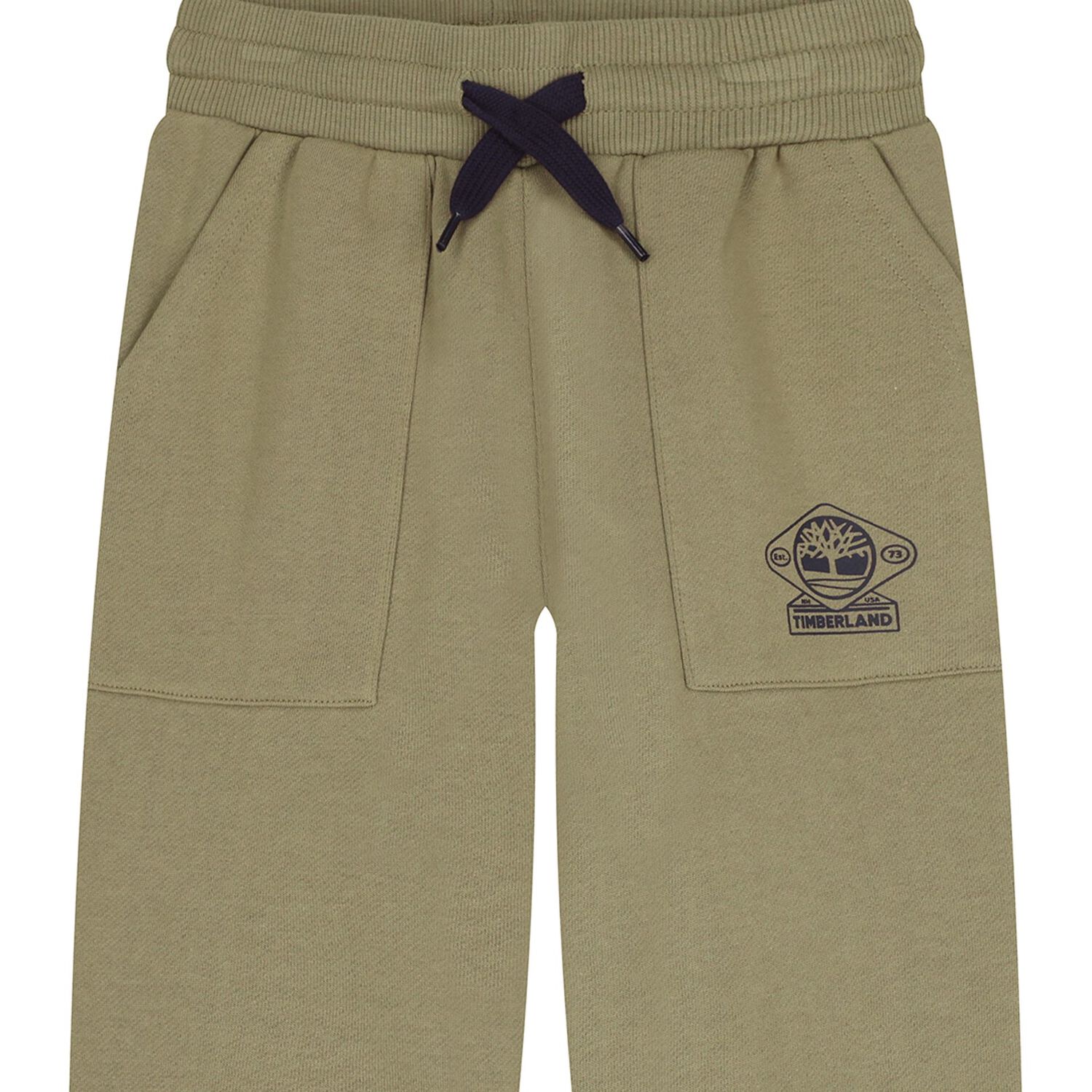 بنطال رياضي بشعار أخضر للأولاد, 1, hi-res