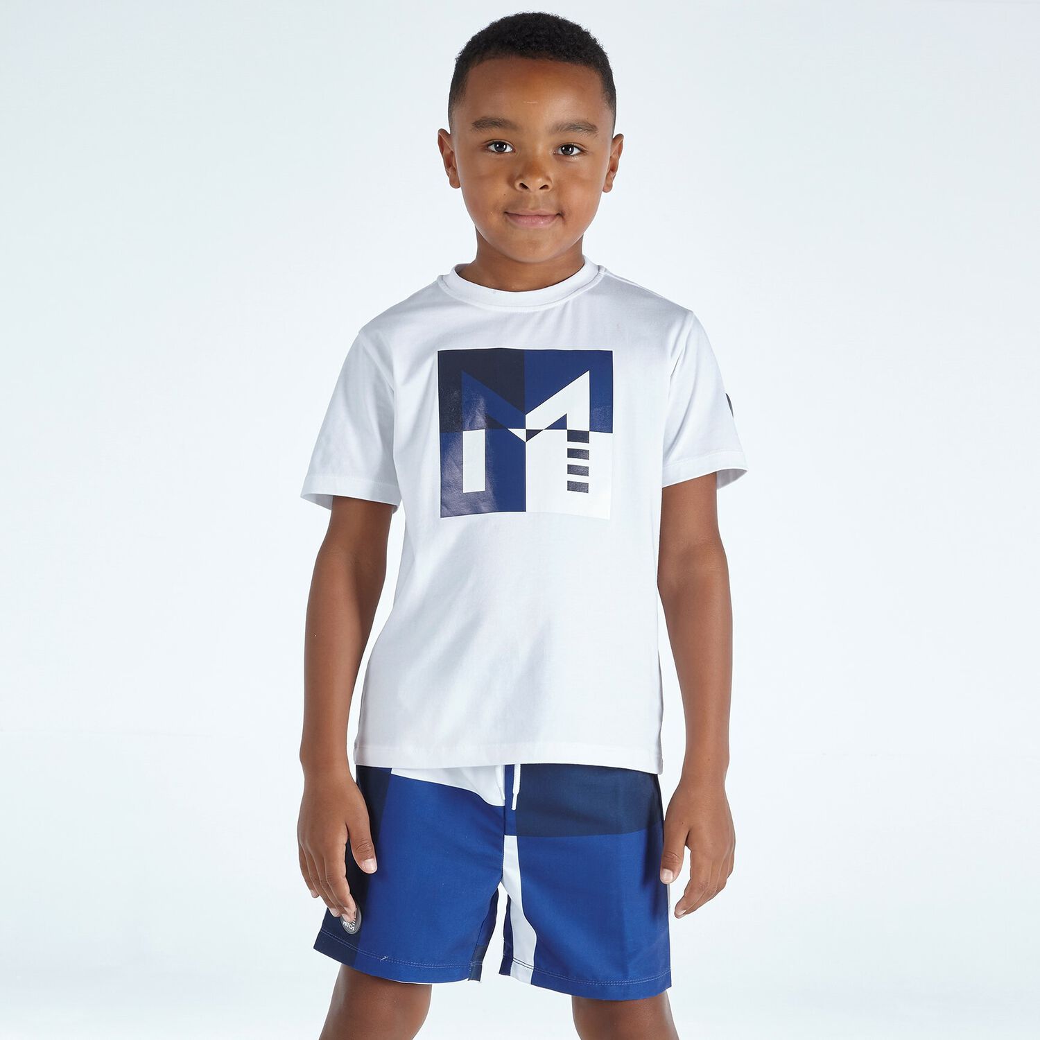 شورت سباحة بطبعة باللون الأزرق للأولاد, 1, hi-res