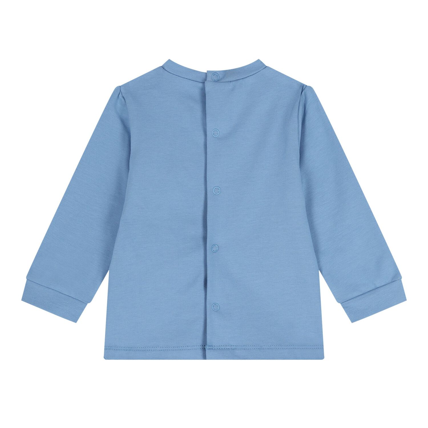 Baby Boys Blue & White (2 Piece Babygrow), 1, hi-res