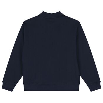 Boys Navy Blue Logo Sweatshirts