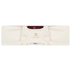 Baby Girls Ivory Logo Headband, 1, hi-res