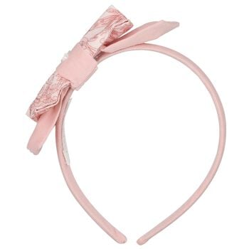Girls Pink Floral Headband