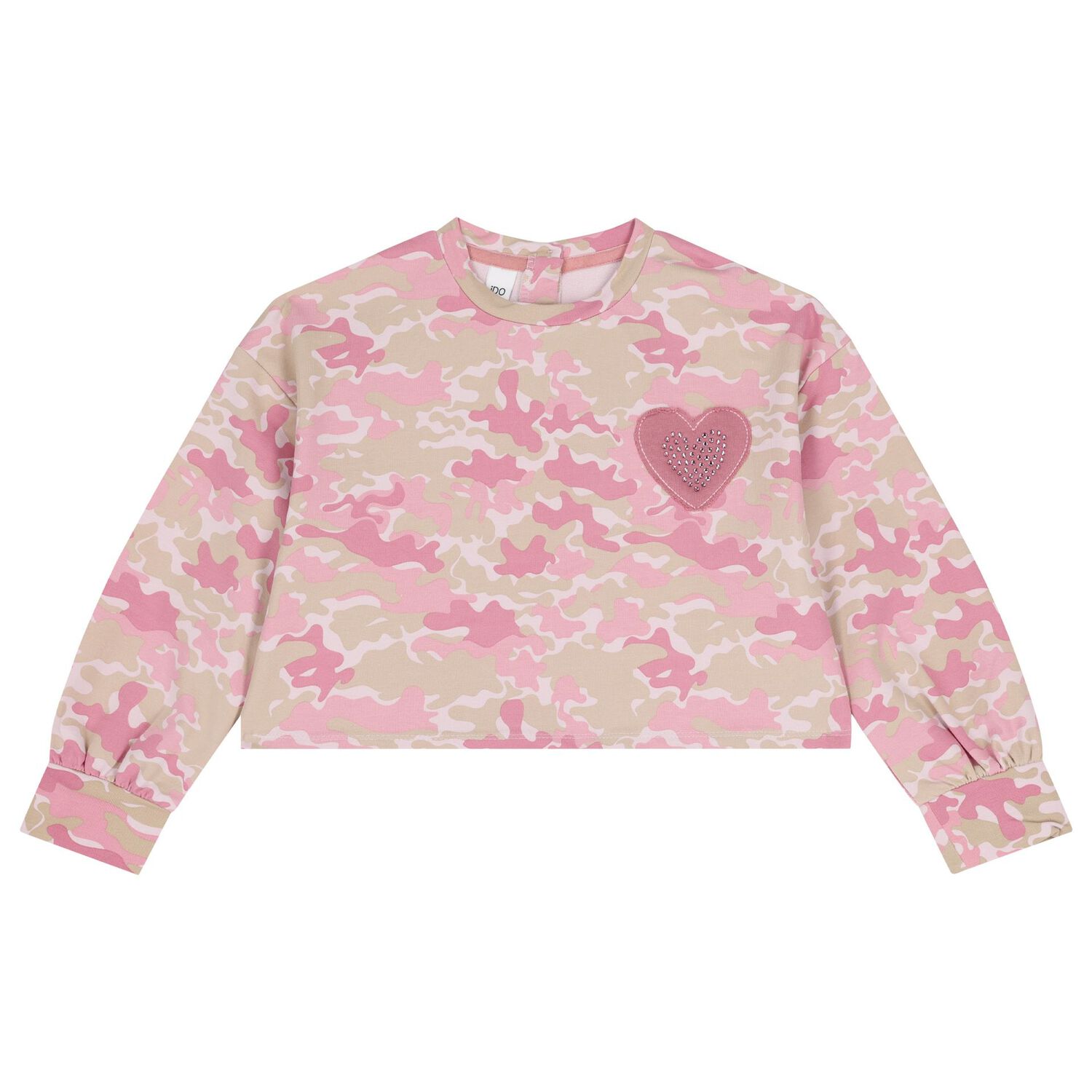 Girls Pink & Ivory Camouflage Trousers Set, 1, hi-res image number null