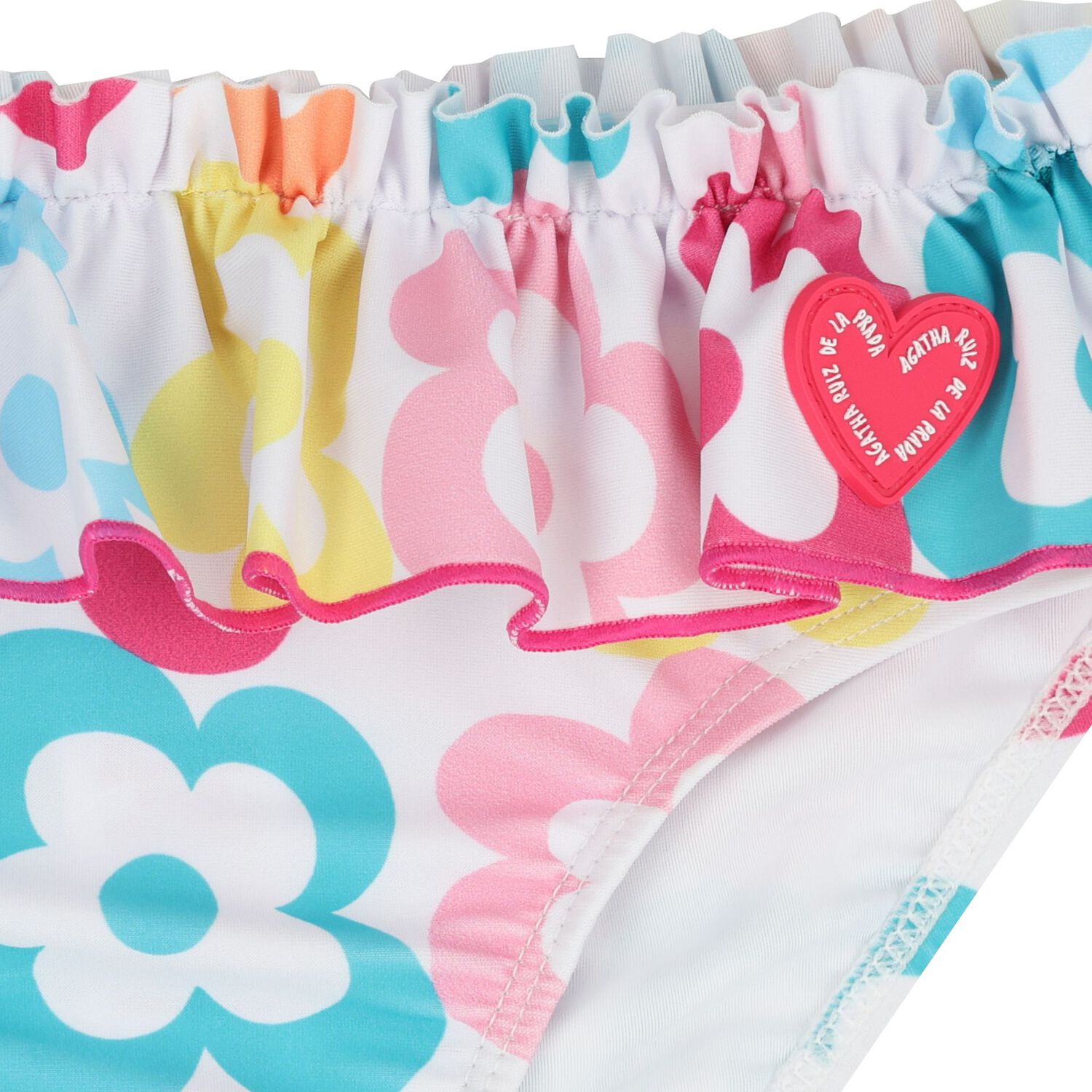 Baby Girls Multi-Coloured Floral Bikini Brief, 1, hi-res