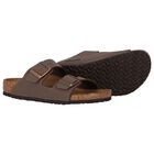 Brown Faux Leather Sandals, 1, hi-res