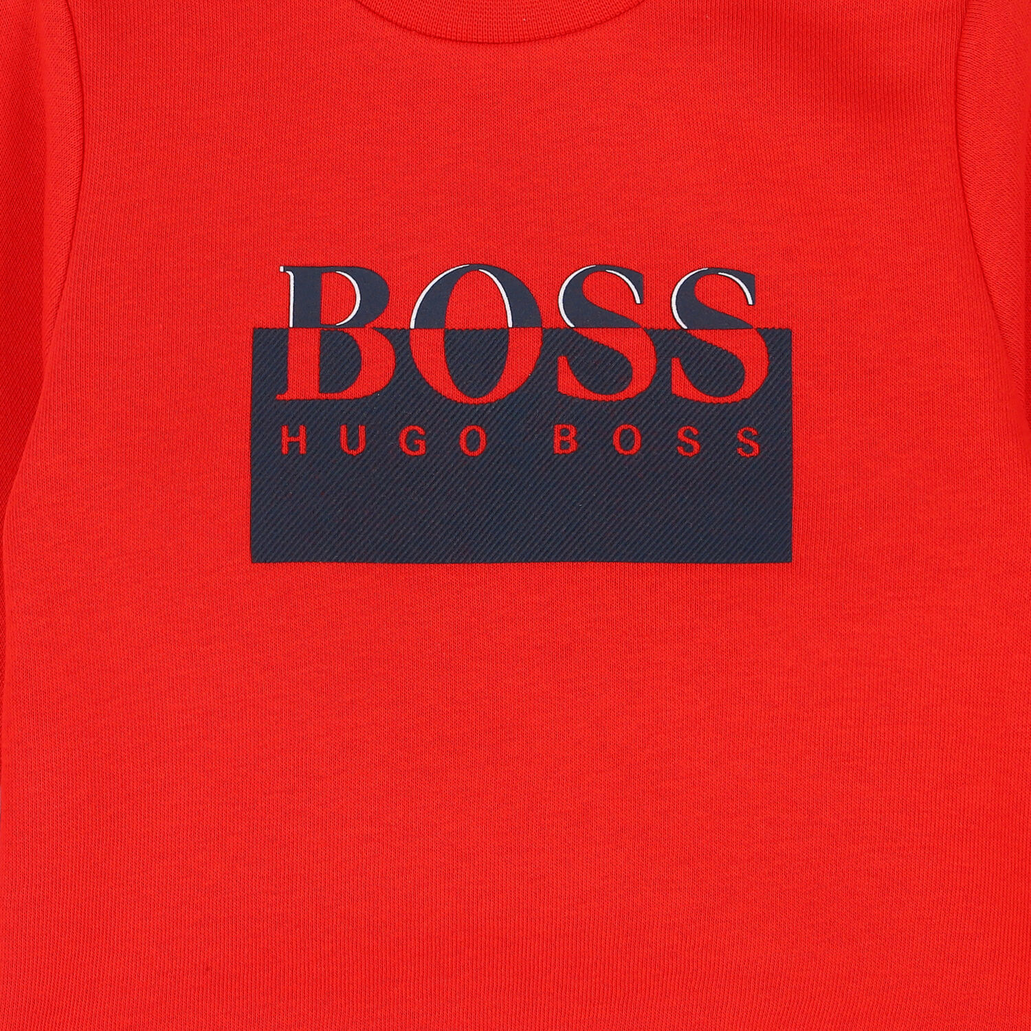 Younger Boys Red Logo Sweatshirt, 1, hi-res