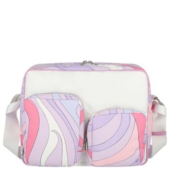Baby Girls Purple & Pink Iride Changing Bag