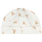 طقم هدايا ملابس اطفال بتصميم دب بولو ابيض للبنات , 1, hi-res