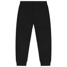 Boys Black Logo Joggers, 1, hi-res