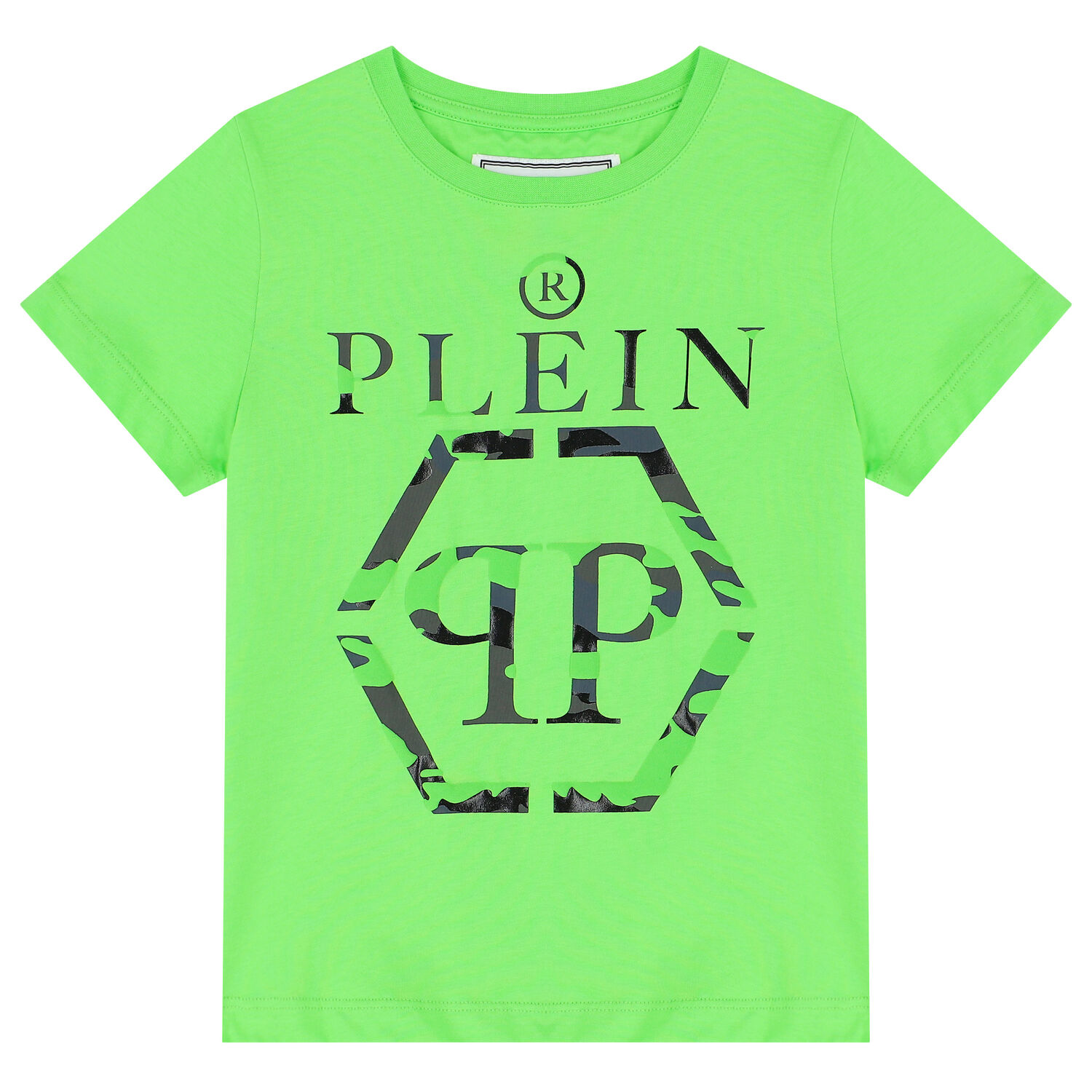 تيشيرت بالشعار باللون الأخضر للأولاد, 1, hi-res image number null