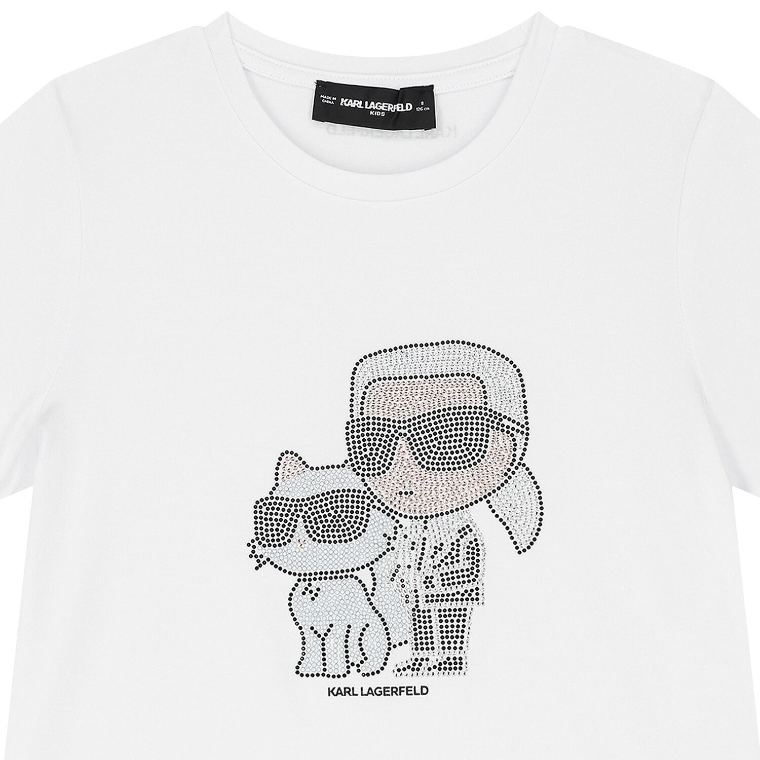 Girls White Ikonik Logo T-Shirt, 2, hi-res image number null