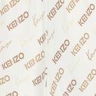 Ivory & Beige Logo Shorts, 1, hi-res