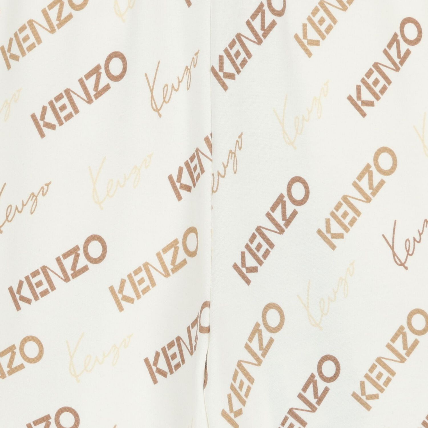 Ivory & Beige Logo Shorts, 1, hi-res