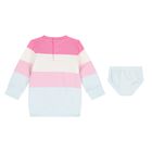 طقم بنات فستان بالشعار متعدد الألوان, 1, hi-res