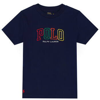 Boys Navy Logo T-Shirt