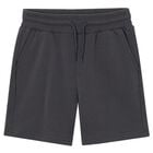 Boys Grey Logo Shorts, 7, hi-res