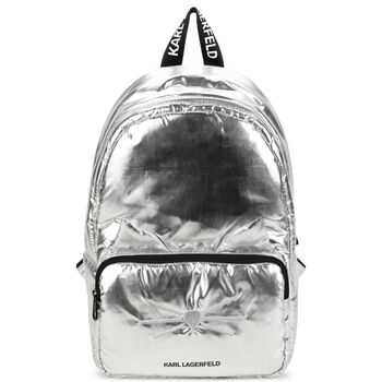 Girls Silver Choupette Backpack & Pencil Case