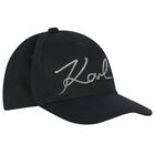 Girls Mini Me Black Logo Cap, 1, hi-res