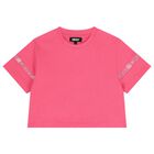 Girls Pink Logo T-Shirt, 2, hi-res