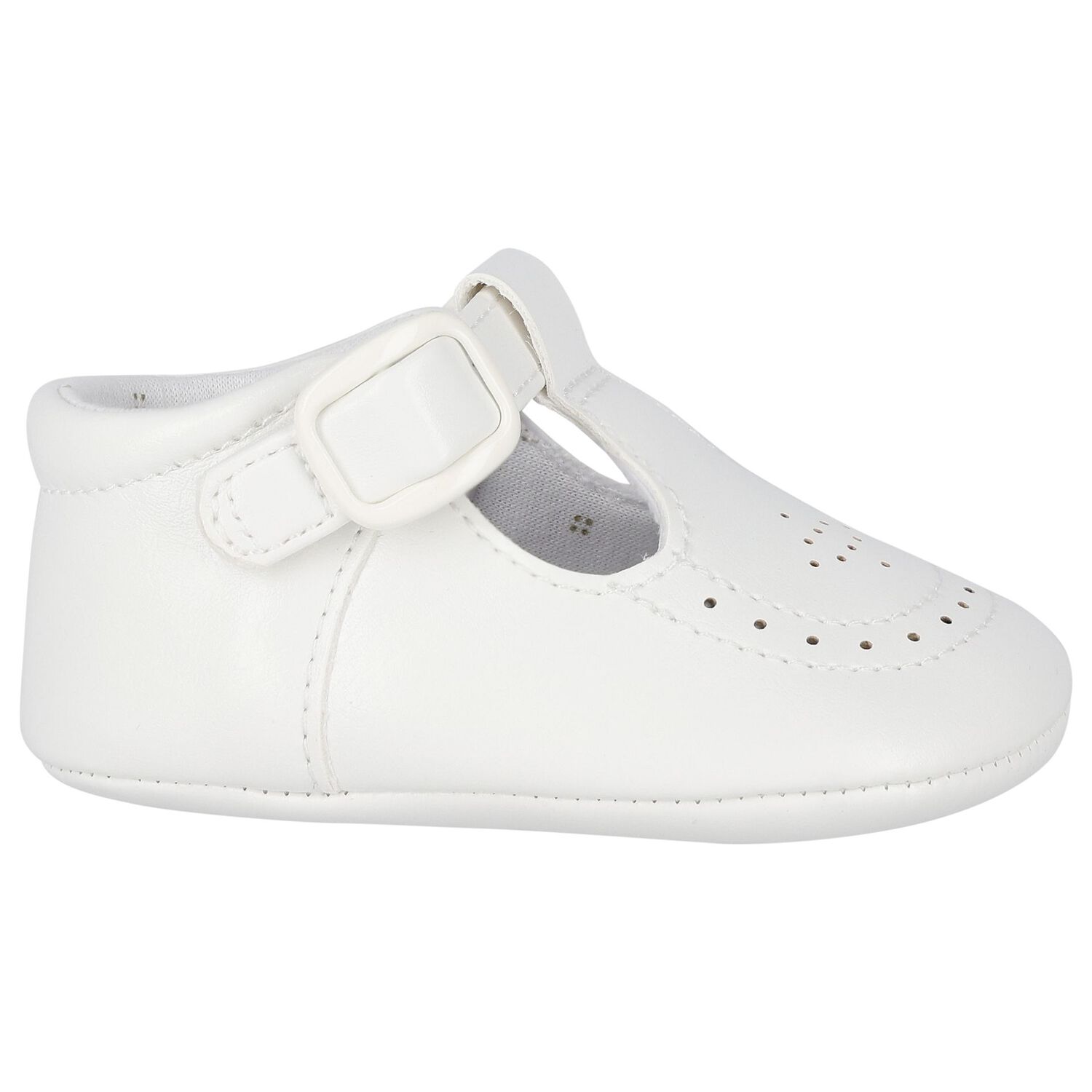 Baby Boys White Pre Walker Shoes, 3, hi-res
