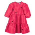 فستان زهري متعدد الطبقات للبنات, 1, hi-res