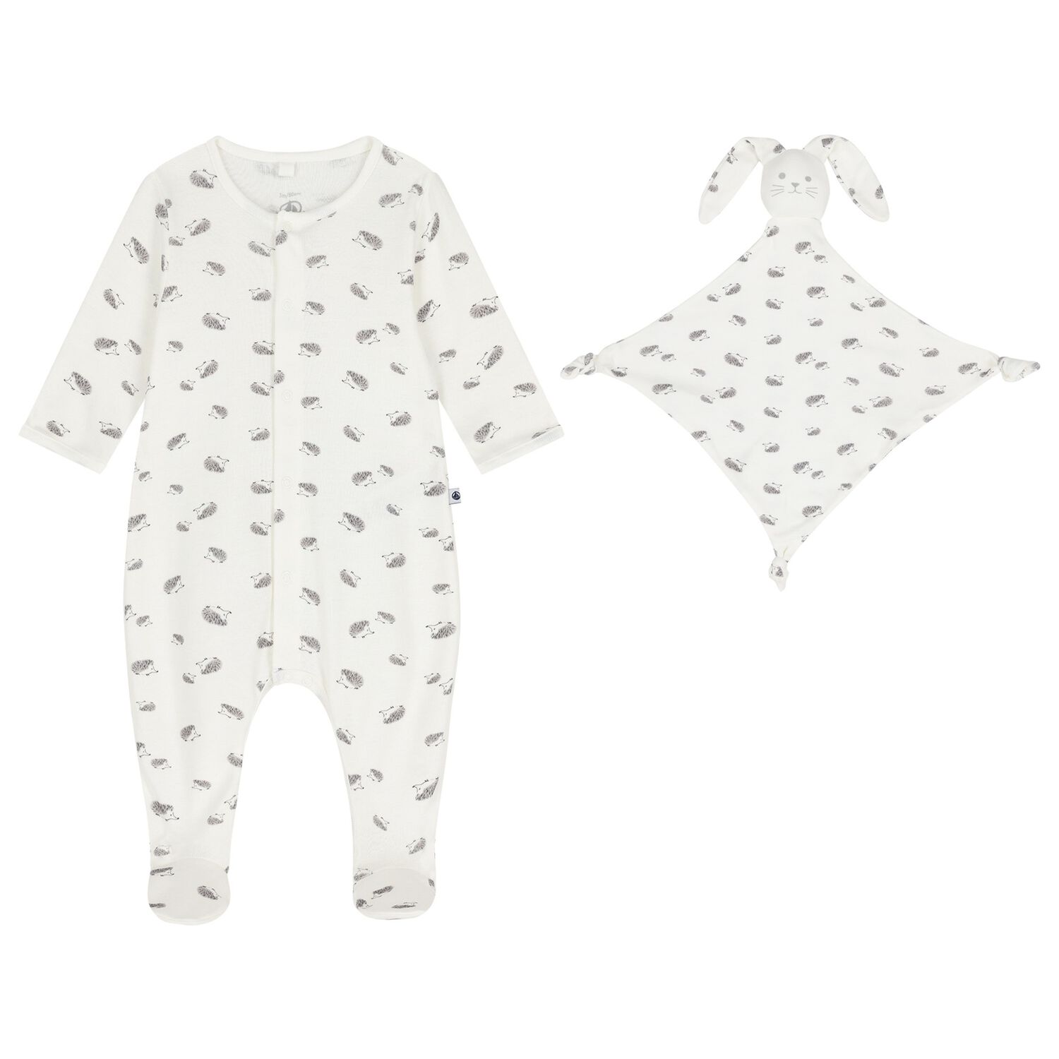 Ivory Hedgehog Babygrow Gift Set, 1, hi-res
