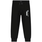 Boys Black Logo Joggers, 1, hi-res