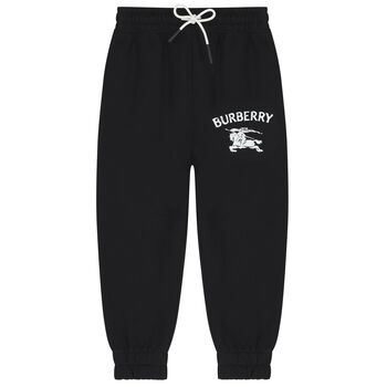 Boys Black EKD Logo Joggers