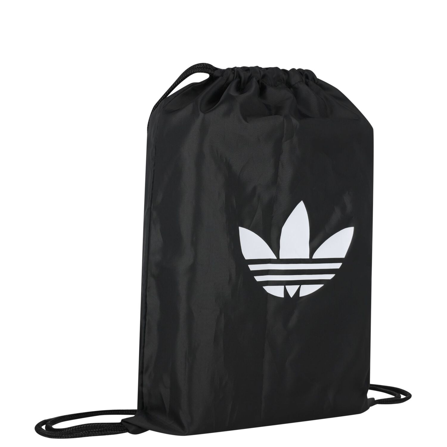 Black Trefoil Logo Gym Sack, 1, hi-res