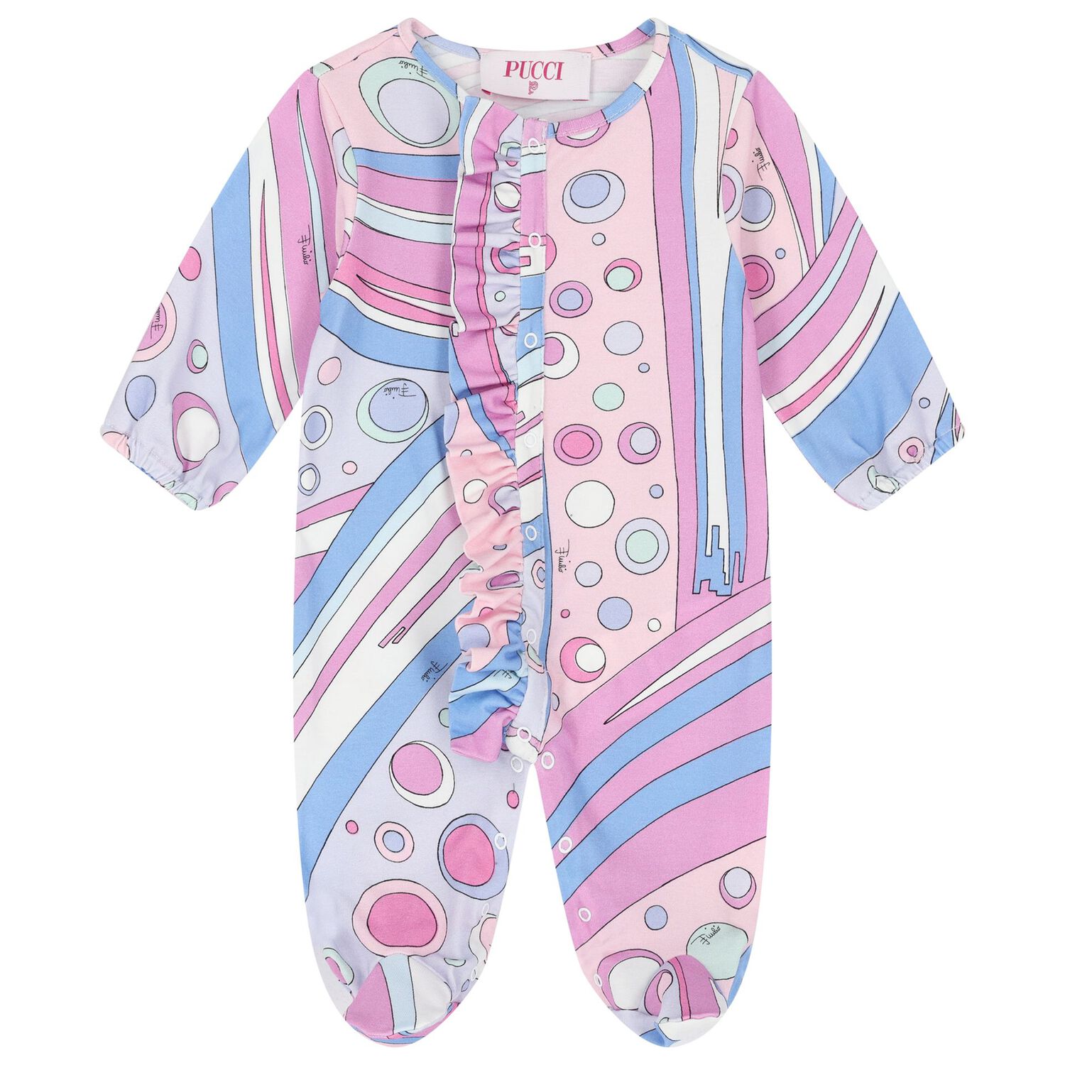 Baby Girls Pink & Lilac Fontane Babygrow Gift Set, 2, hi-res image number null