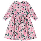 فستان مزهر باللون الوردي, 1, hi-res