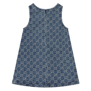 Younger Girls Denim Blue GG Dress