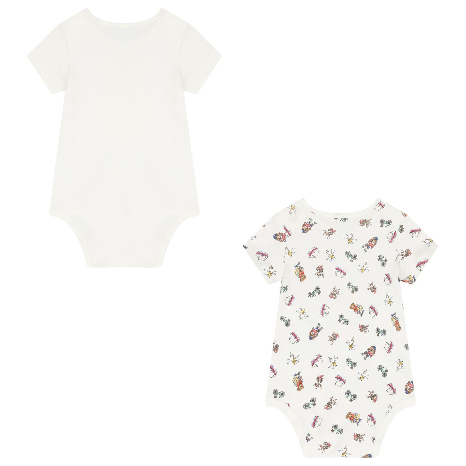 Ivory Polo Bear Bodysuits ( 2-Pack ), 1, hi-res