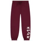 Burgundy Logo Joggers, 3, hi-res