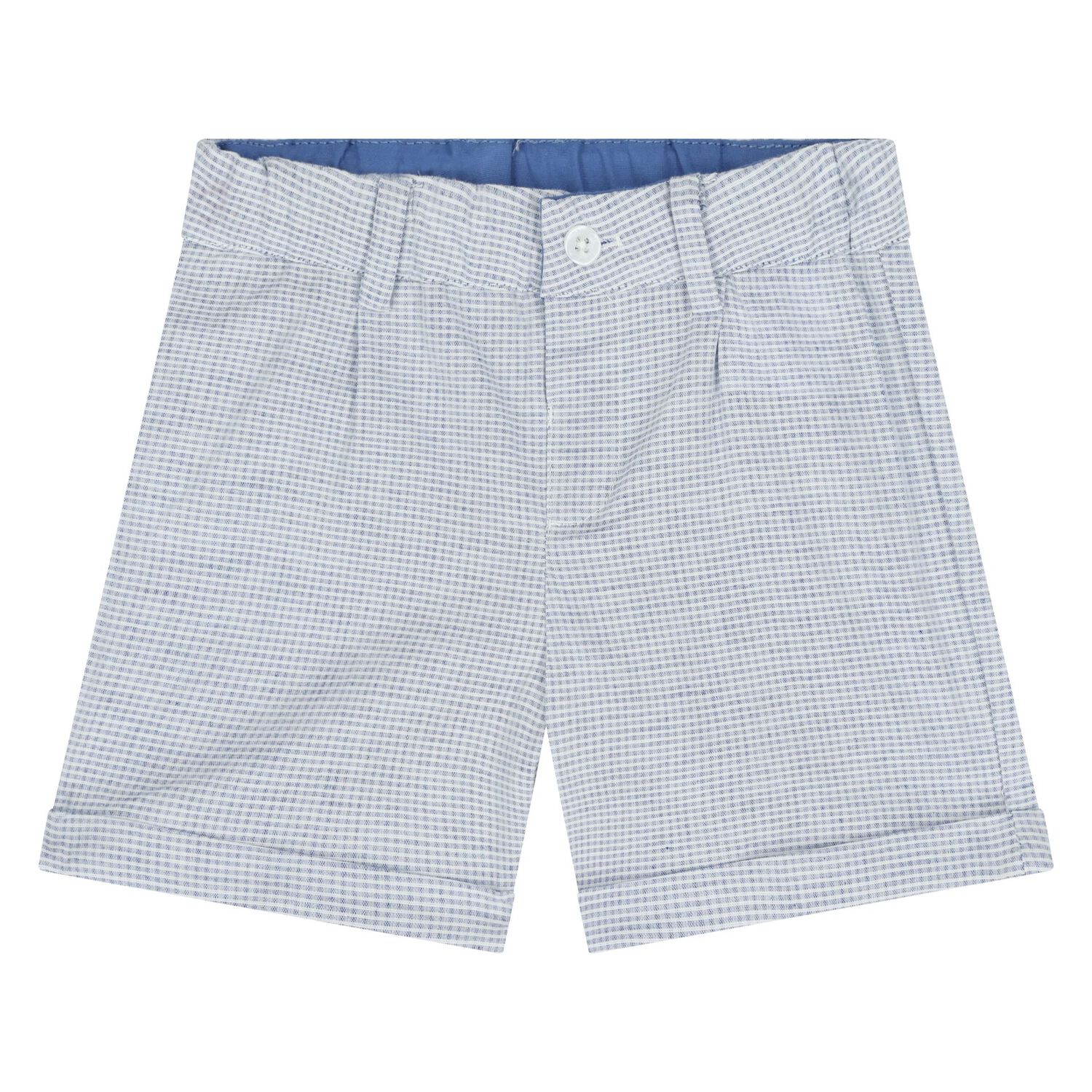 Younger Boys White & Blue Shorts Set, 1, hi-res