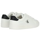 White & Black Logo Trainers, 2, hi-res