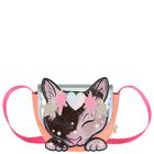 Girls Pink & Orange Cat Bag , 1, hi-res