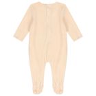 Beige Festive Gingerbread Babygrow, 1, hi-res