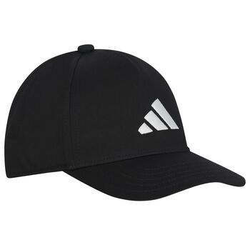 قبعة بشعار مطرز باللون الاسود