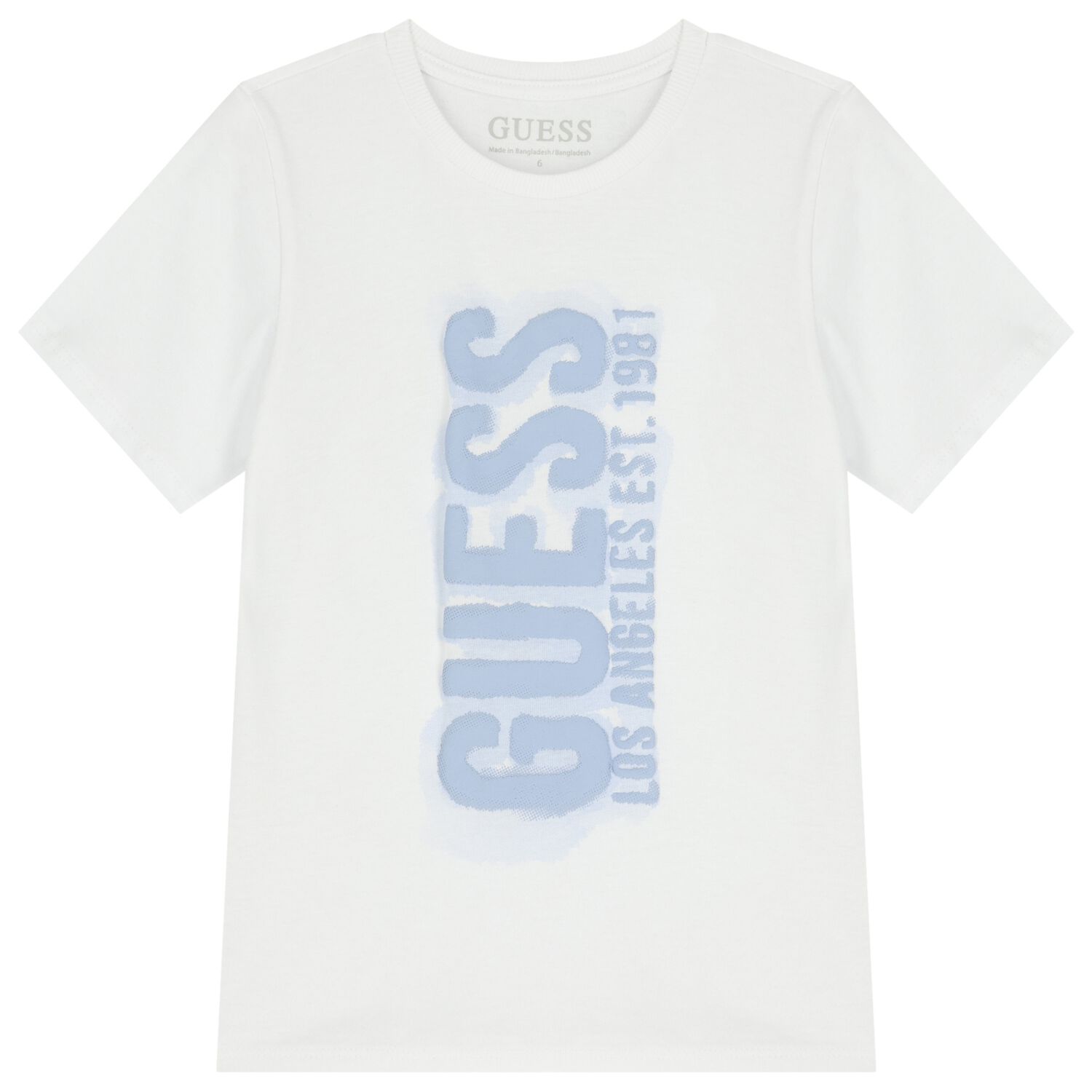 تيشيرت اولاد بالشعار باللون الابيض , 1, hi-res