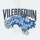 تيشيرت أولاد بالشعار وأمواج باللون الأبيض, 1, hi-res