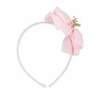 Girls Pink Bow Headband, 4, hi-res
