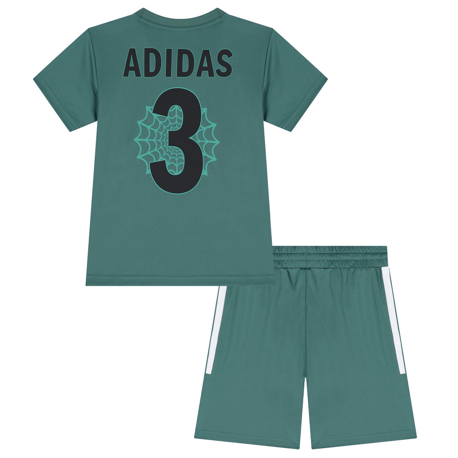 Green Marvel Logo Shorts Set, 1, hi-res