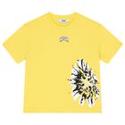 Girls Yellow Logo T-Shirt, 2, hi-res