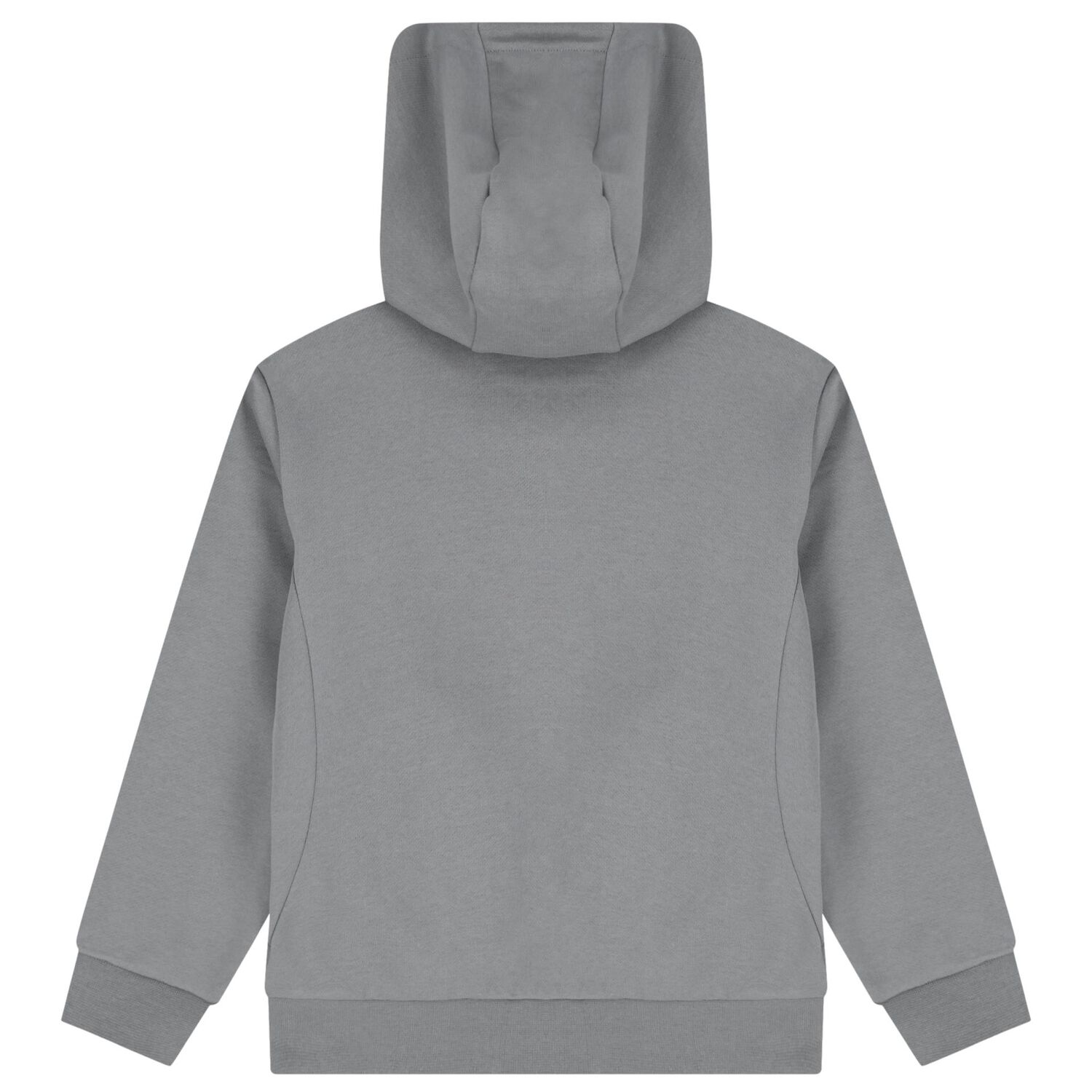 Boys Grey & Black Logo Hooded Zip Up Top , 2, hi-res