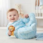 طقم ملابس اطفال متعرج باللون الازرق للاولاد, 6, hi-res